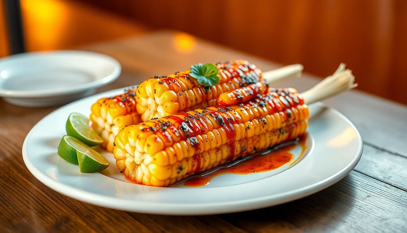 Grilled Chili Lime Corn On The Cob
