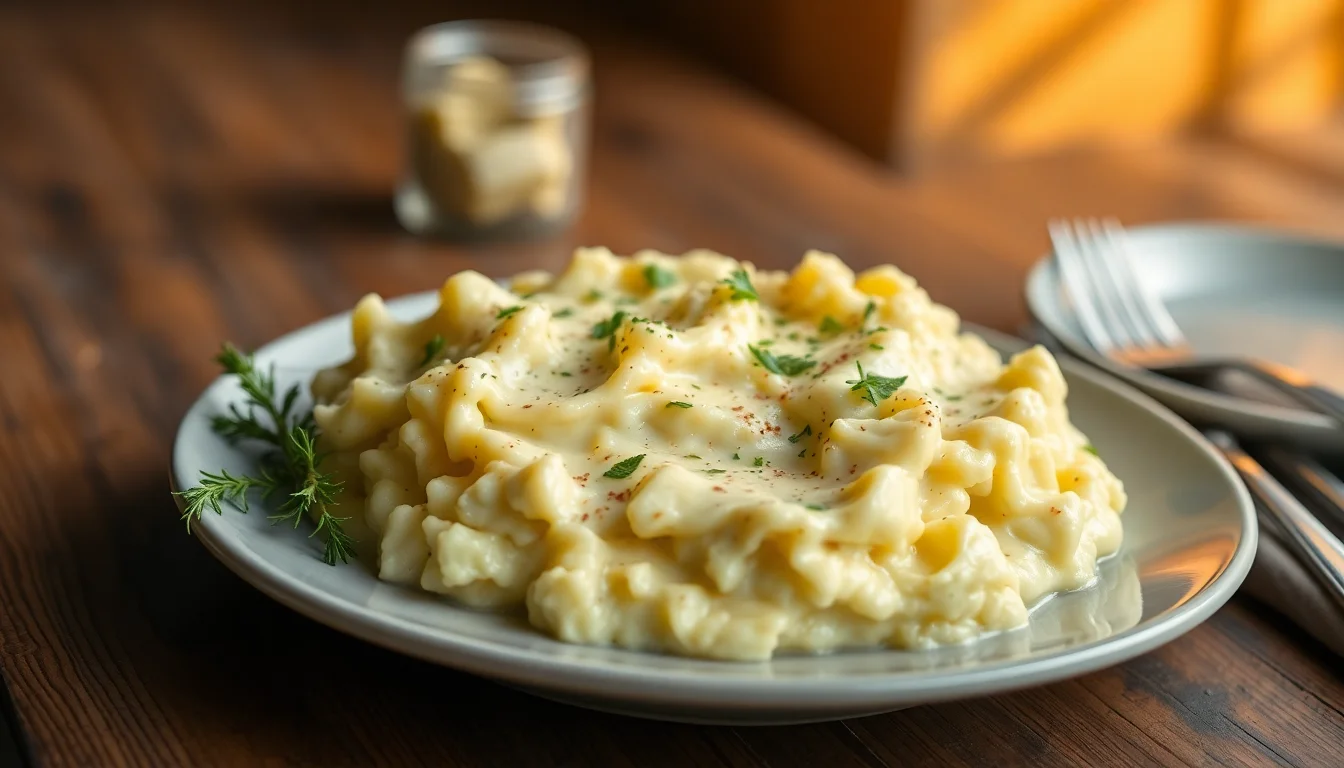 Creamy Garlic Mashed Potatoes Recipe