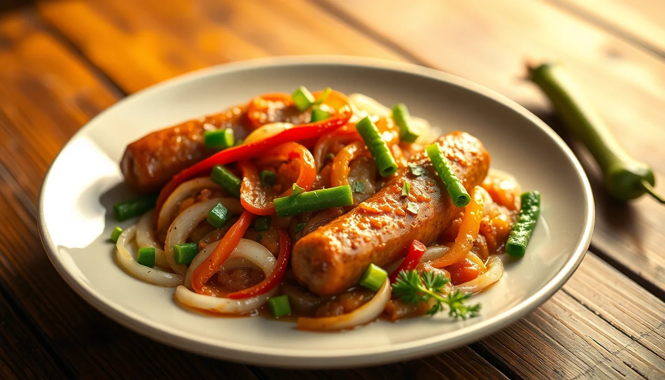 Sausage, Peppers, and Onions